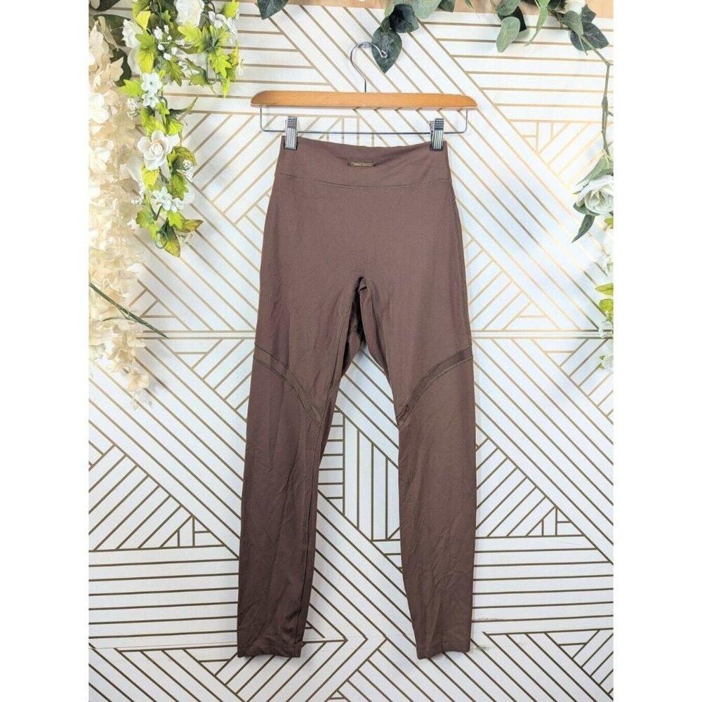Gymshark Whitney Simmons V3 Leggings High Rise Brown Moisture Wicking Scrunch